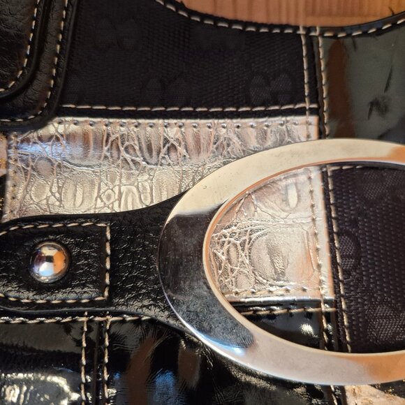 D-Fusion muti-pattern Animal Print Patch Work Shoulder handbag purse - Picture 16 of 16